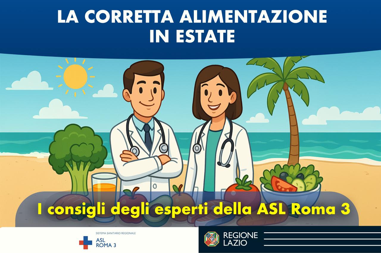 La corretta alimentazione in estate – i consigli degli esperti della ASL Roma 3