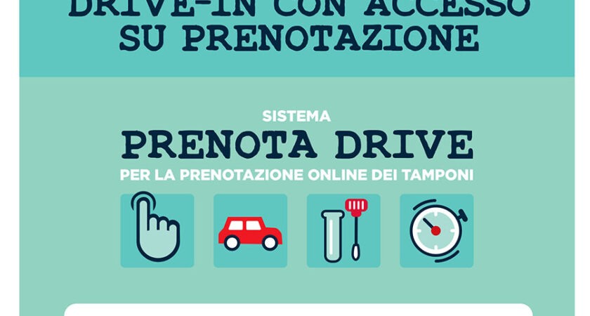 Parte la sperimentazione del sistema di prenotazione online dei tamponi drive-in