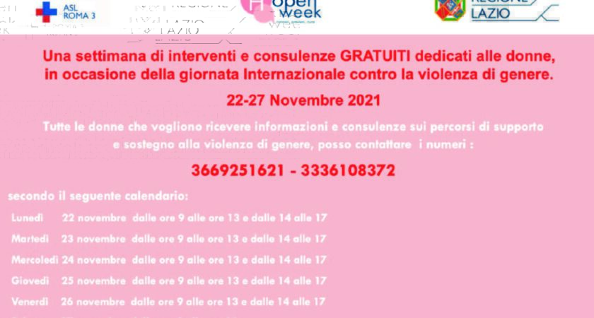 Asl Roma 3 premiata dalla Fondazione Onda per le attività di promozione della salute della donna