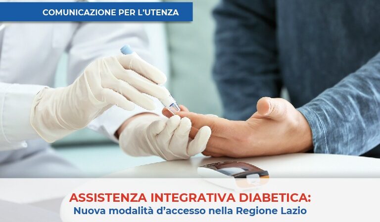 Assistenza Integrativa Diabetica: Nuova modalità d’accesso nella Regione Lazio