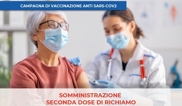 Campagna di vaccinazione anti Sars-Cov2 – Somministrazione seconda dose di richiamo