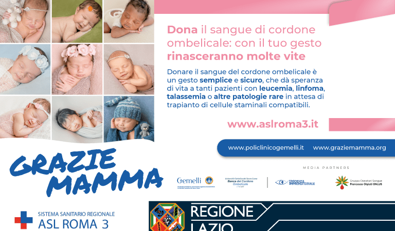 Grazie Mamma! Dona anche tu il sangue di cordone ombelicale
