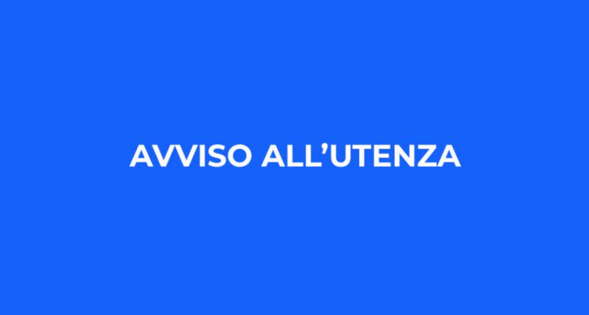 Avviso all’utenza – Servizio autorizzazione ossigeno