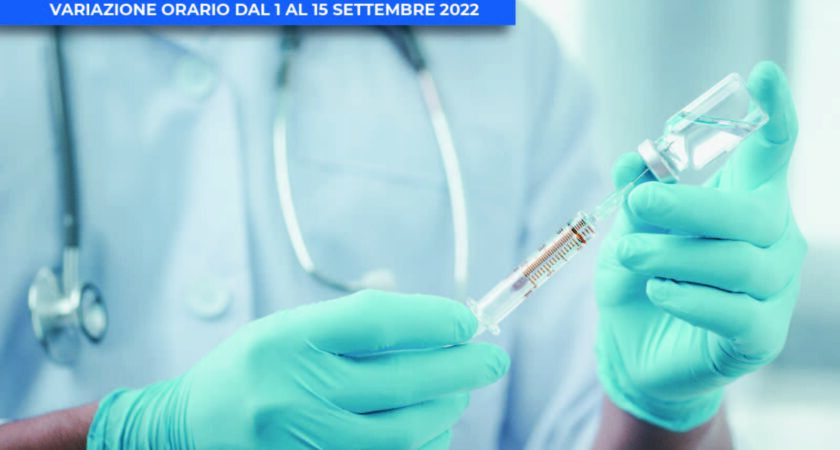 Centro Vaccinazioni Covid Ospedale Grassi – Variazione orario dal 1 al 15 Settembre 2022 