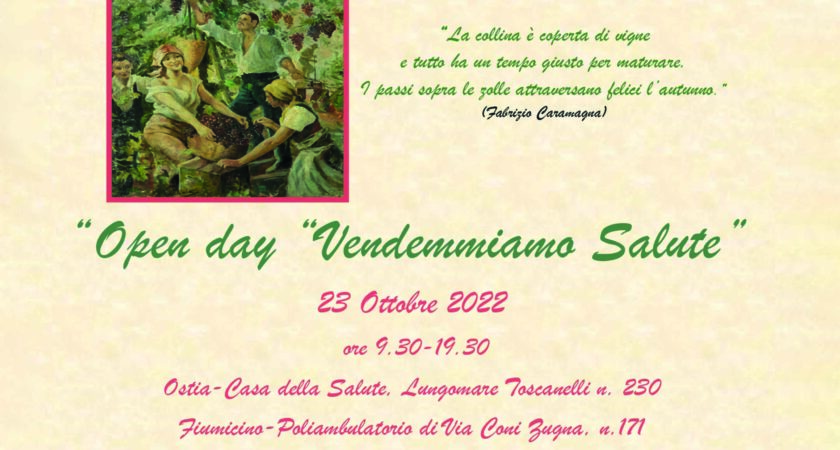 Open day “Vendemmiamo Salute!”