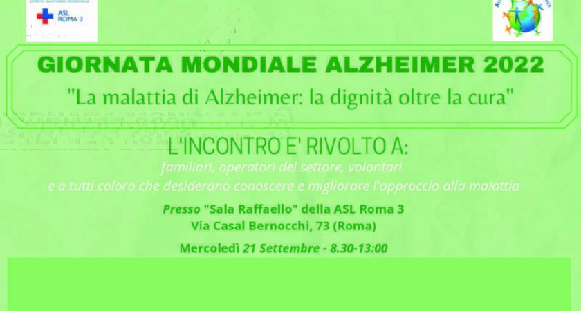 CONVEGNO: “LA MALATTIA DI ALZHEIMER: LA DIGNITÀ OLTRE LA CURA”
