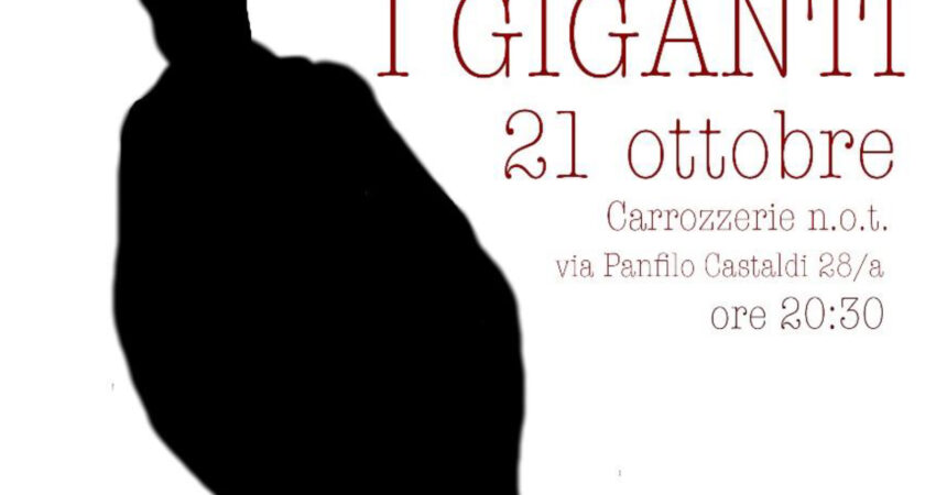 Spettacolo teatrale “I Giganti” organizzato dal Dipartimento Salute Mentale ASL Roma 3 e dal Centro Diurno Brisse del Municipio XI
