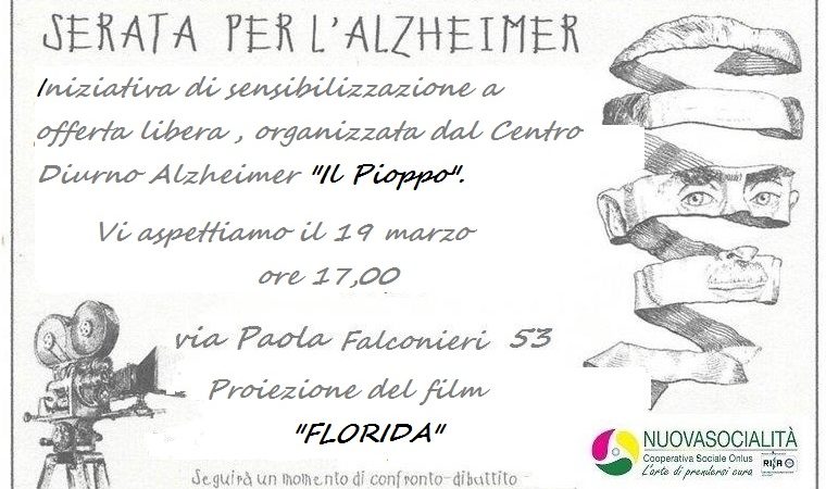 Serata per l’Alzheimer al Centro Diurno “Il Pioppo” – 19 Marzo 2024