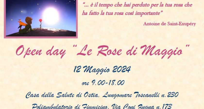 Quarta edizione  dell’open day  “Le Rose di Maggio”, domenica 12 maggio 2024