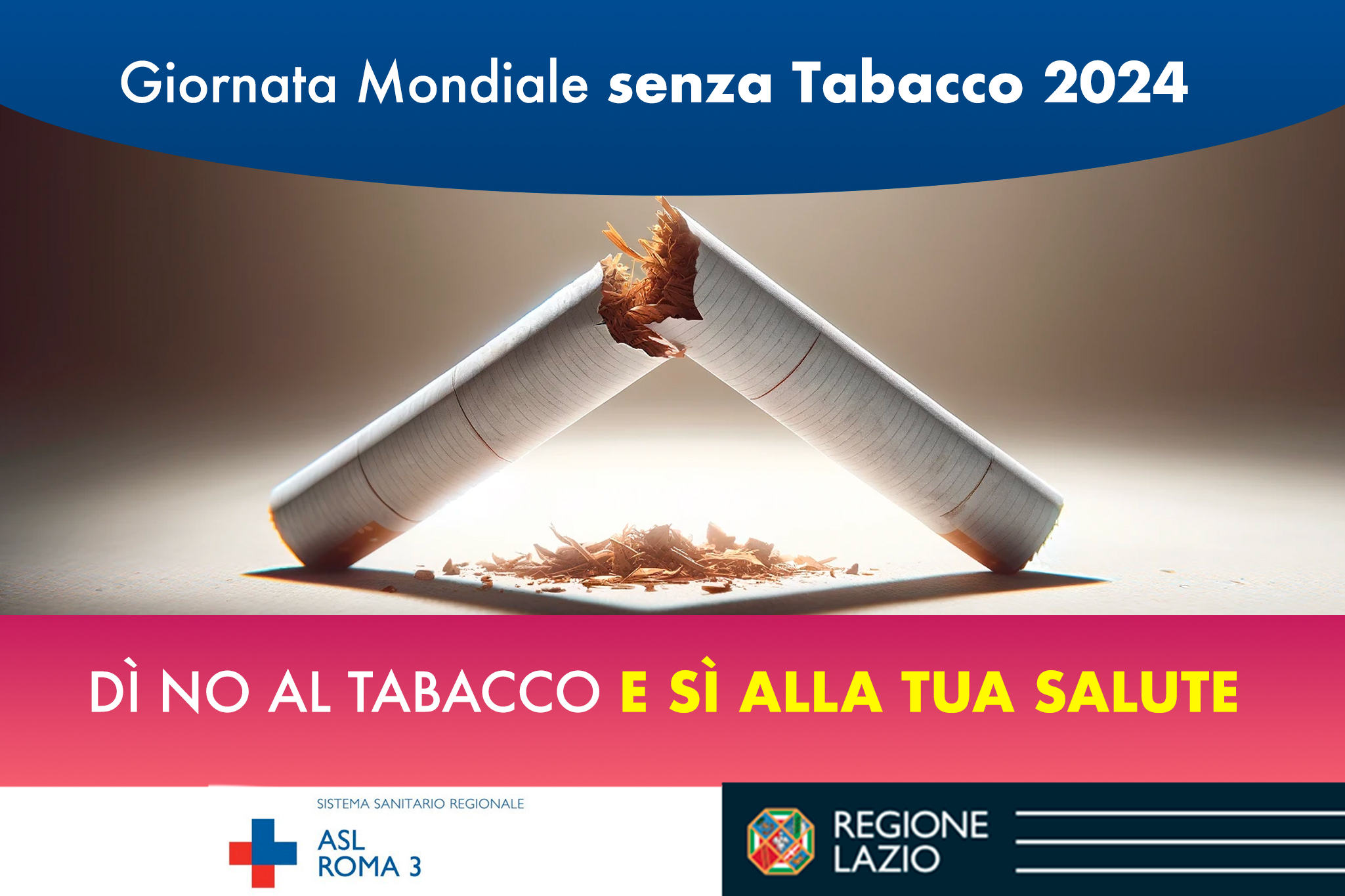31 Maggio 2024: Giornata Mondiale senza Tabacco – No Tobacco Day 2024