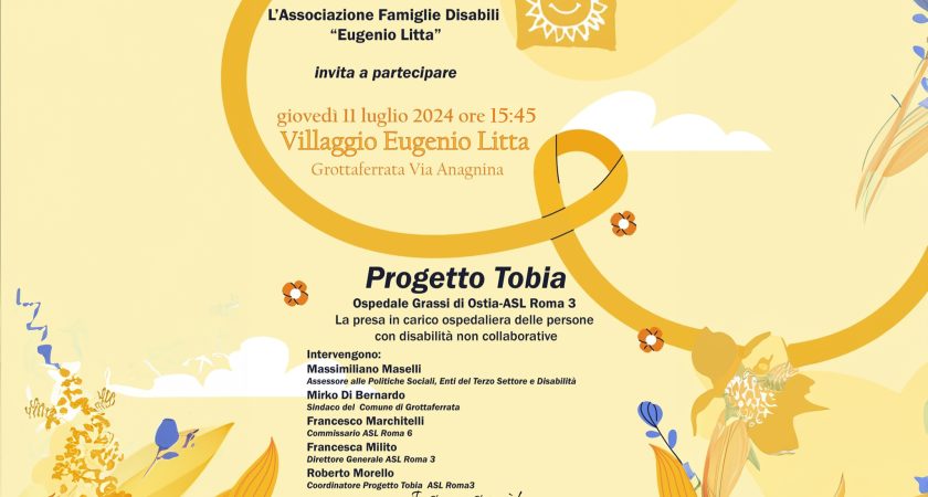 Giovedì 11 Luglio Villaggio Eugenio Litta – Grottaferrata (Roma) – Progetto Tobia  Ospedale Grassi di Ostia ASL Roma 3