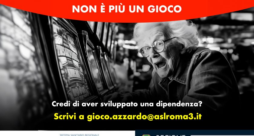 Quando il gioco non è più un gioco, il progetto della Asl Roma 3 di prevenzione, cura e riabilitazione del Disturbo da gioco d’azzardo (DGA)