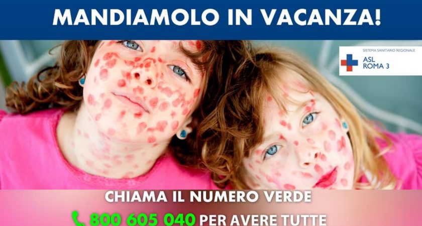ASL Roma 3: Casi morbillo in aumento, al via campagna social per alzare attenzione