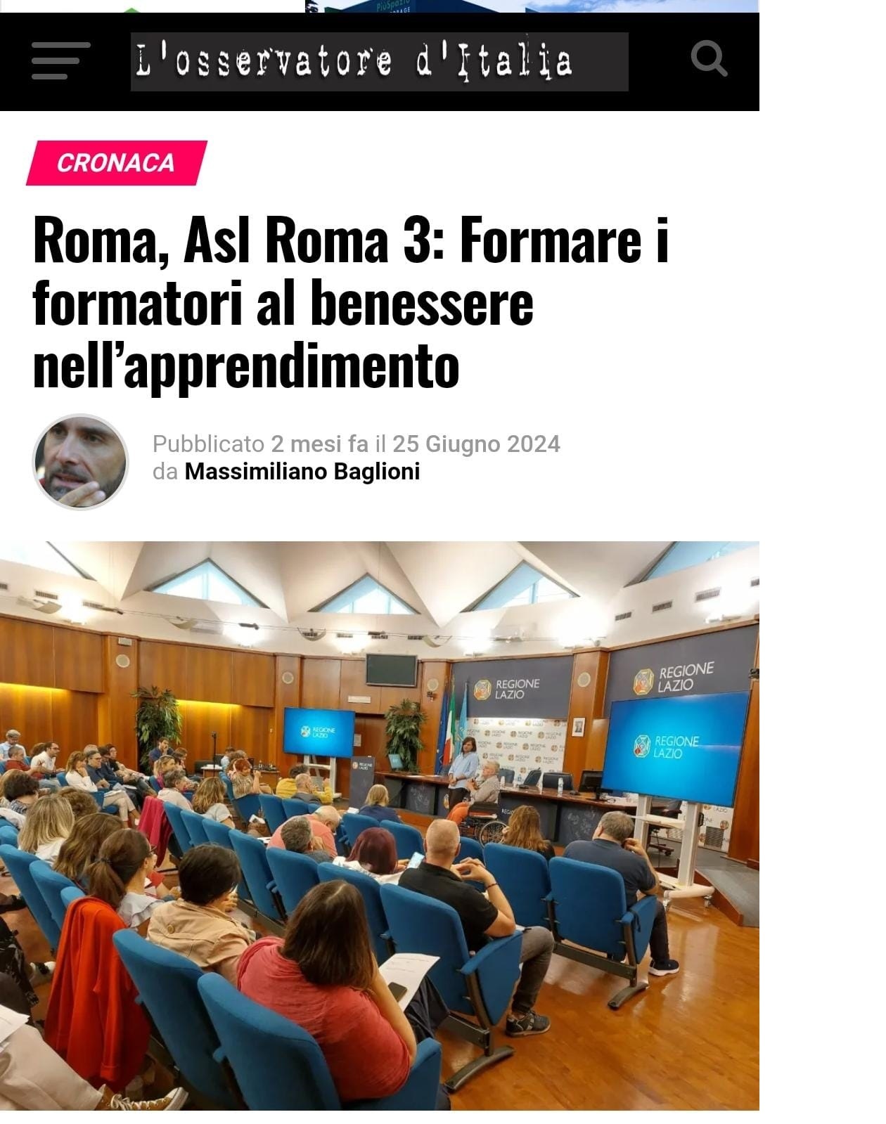 UOS Formazione e Aggiornamento del Personale - Asl Roma 3