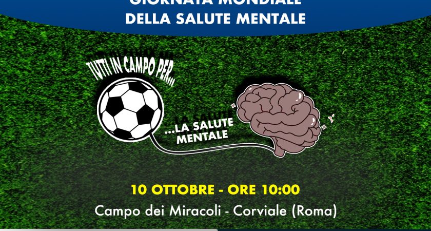 ASL ROMA 3: A CORVIALE GIOVEDÌ 10 OTTOBRE TUTTI IN CAMPO PER LA SALUTE MENTALE