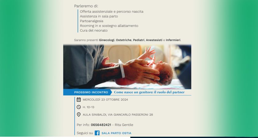 NEWS: OPEN DAY SALA PARTO – 23.10 prossima data