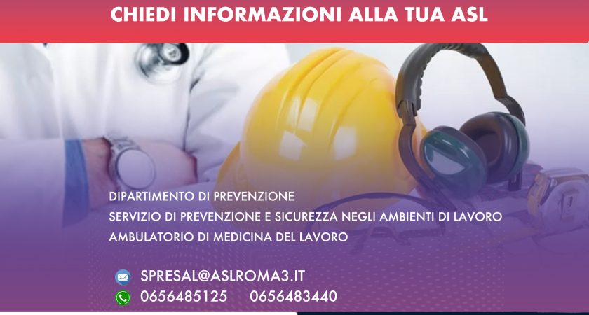 MALATTIA PROFESSIONALE? CHIEDI ALLA TUA ASL