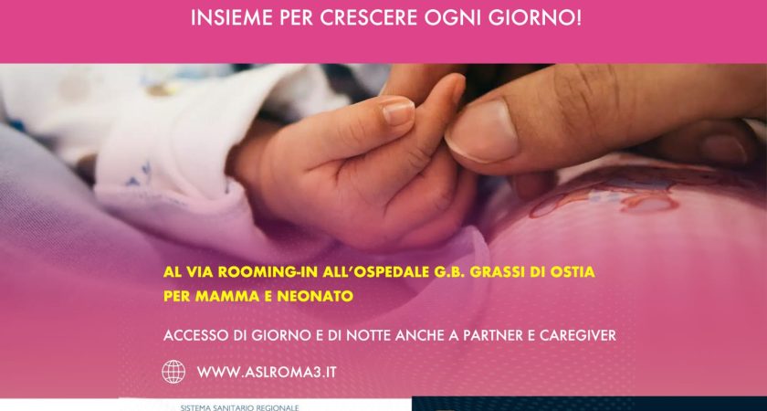 ASL ROMA 3: AL GRASSI IL ROOMING-IN PER LE MAMME E IL NEONATO