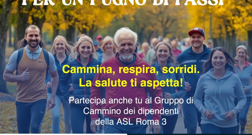 A VILLA PAMPHILIJ IL 14/12 PARTE IL GRUPPO DI CAMMINO DEI DIPENDENTI DELLA ASL ROMA 3
