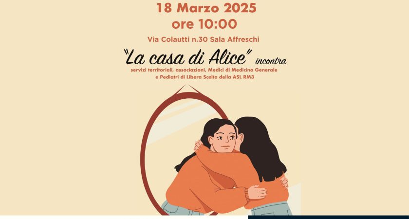 Alla Casa di Alice martedì 18/03 un incontro per parlare di Disturbi Nutrizione e Alimentazione