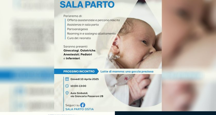 Open day Sala Parto – 10 aprile 2025 – dalle 10 alle 13 – Ospedale Grassi di Ostia