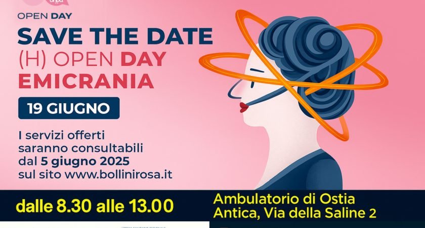 Emicrania; al Poliambulatorio di Ostia Antica il 19/06 visite e consulenze gratuite