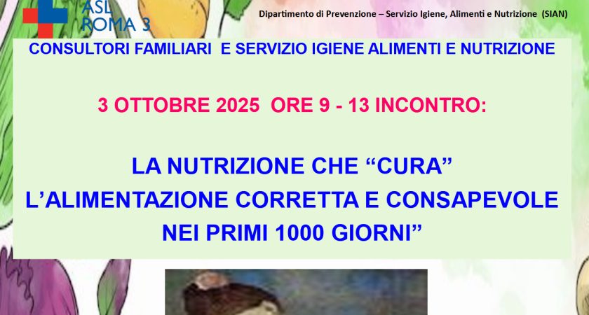 Incontro sull’alimentazione corretta e consapevole, posticipato al 1° ottobre il termine per l’iscrizione