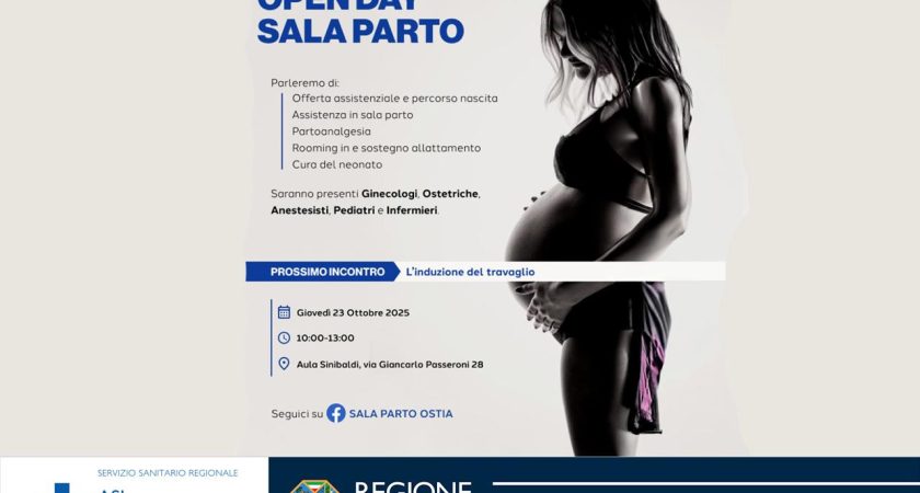 Ospedale Grassi di Ostia, giovedì 23 ottobre nuovo appuntamento con l’Open Day Sala Parto