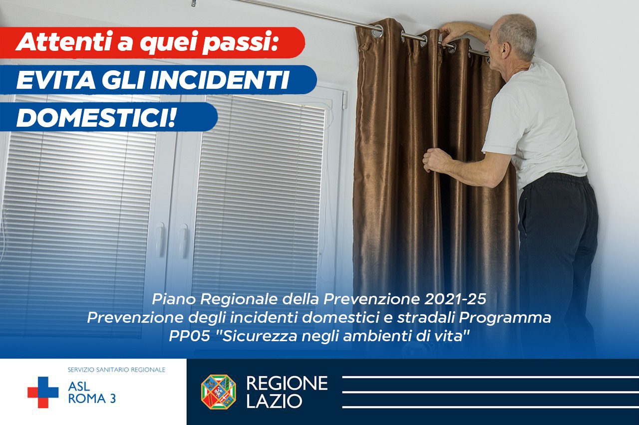 ASL Roma 3, dal Servizio Igiene e Sanità Pubblica i suggerimenti agli anziani per vivere in modo più sicuro la casa