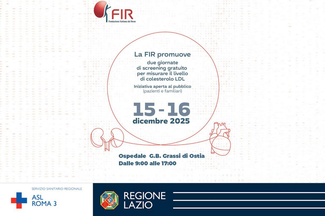Ospedale Grassi, lunedì 15 e martedì 16 “Malattie dei reni? Teniamo a cuore i pazienti” al Day Hospital di Nefrologia