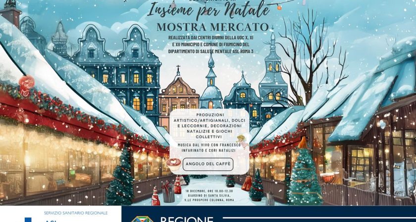 ASL Roma 3, il 18/12 la mostra mercato dei Centri Diurni