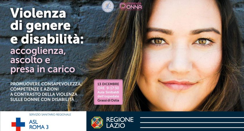 Violenza di genere e disabilità, sabato 13 incontro al Grassi di Ostia
