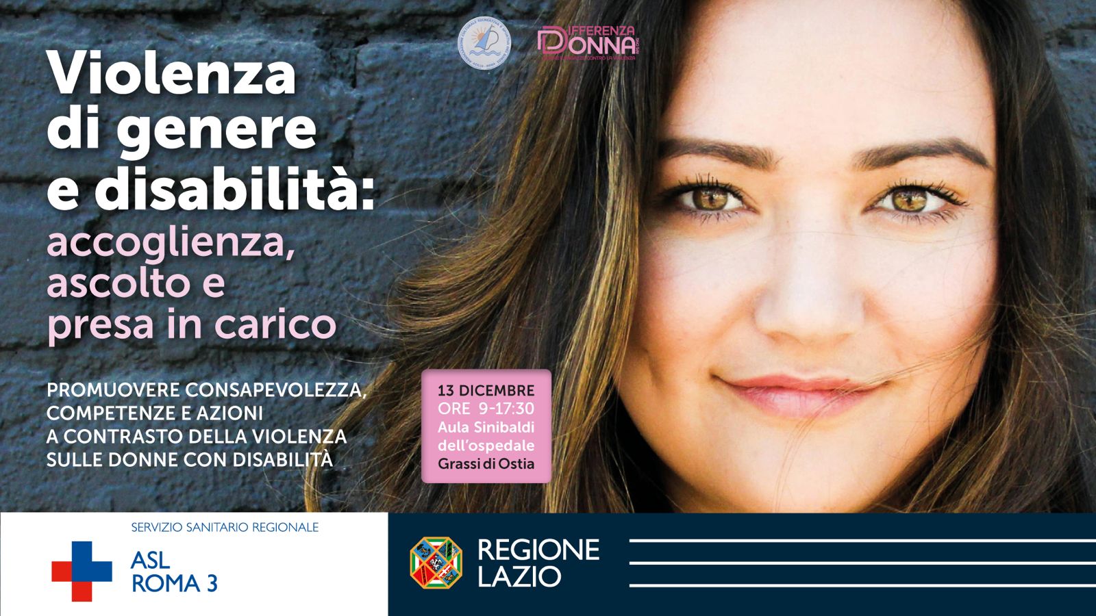 Violenza di genere e disabilità, sabato 13 incontro al Grassi di Ostia
