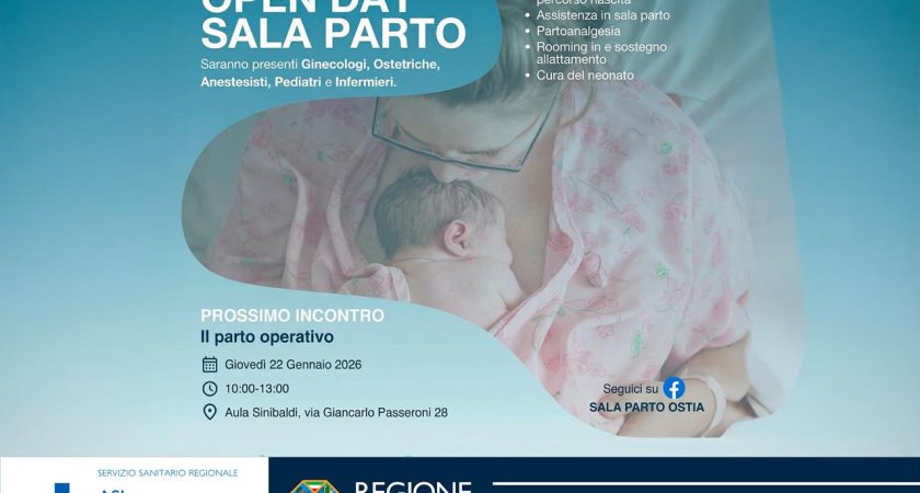 Ospedale Grassi; Giovedì 22 gennaio Open Day Sala Parto