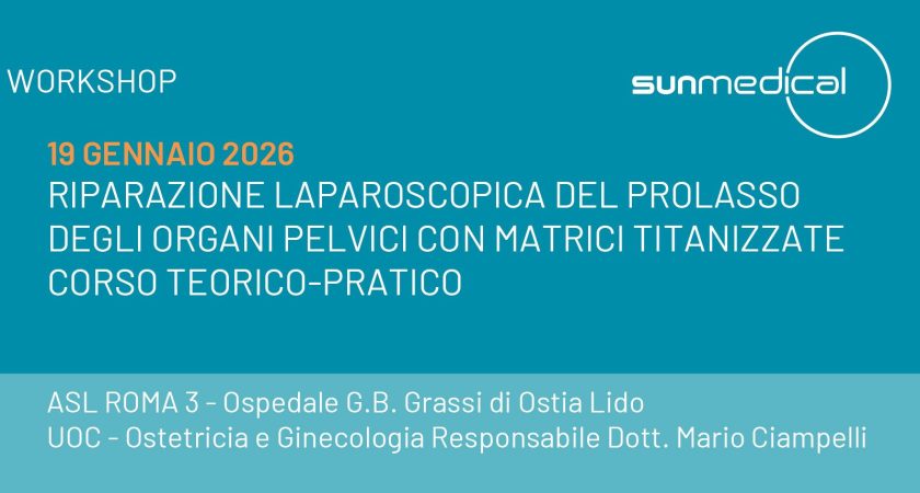 ASL Roma 3, workshop su “Riparazione laparoscopica del prolasso degli organi pelvici con matrici titanizzate”