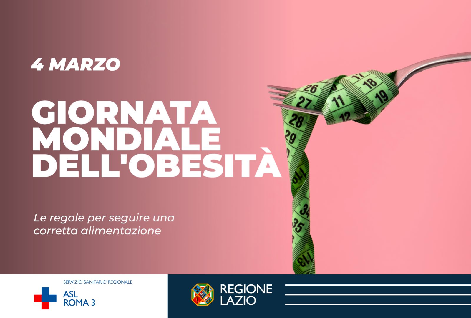 4 marzo, Giornata Mondiale dell’Obesità (World Obesity Day). Ecco pochi ma importanti consigli da seguire