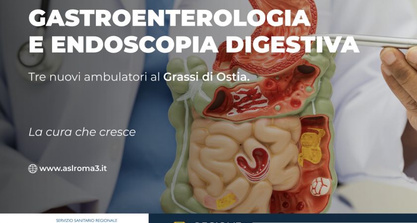ASL Roma 3; Al Grassi tre nuovi ambulatori di Gastroenterologia e Endoscopia Digestiva