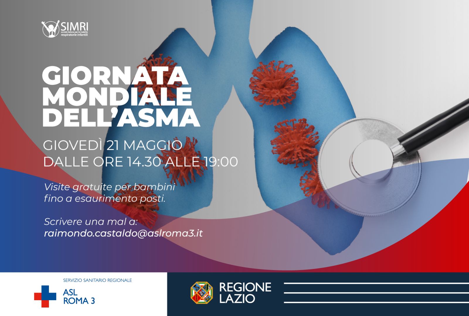 La ASL Roma 3 aderisce alla Giornata Mondiale dell’Asma 2026