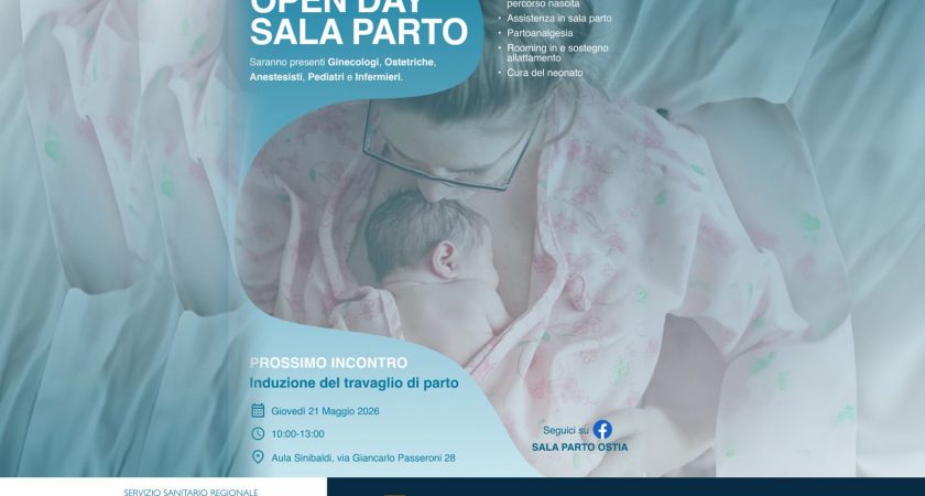 ASL Roma 3, Giovedì 21 maggio torna Open Day Sala parto al Grassi di Ostia