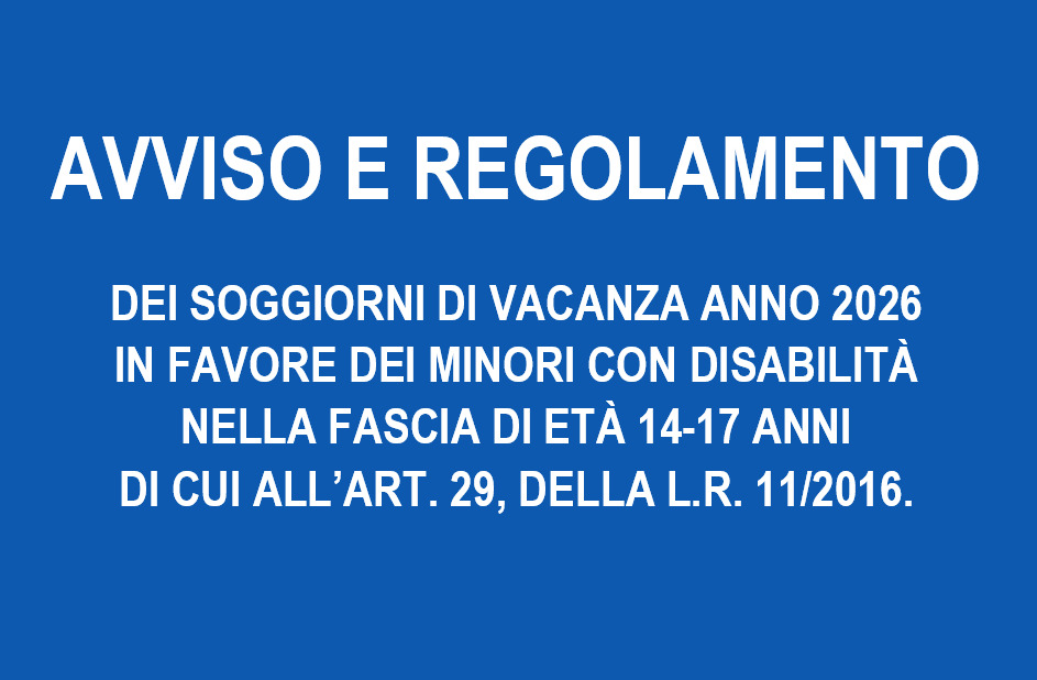 Soggiorni di vacanza 2026 per minori con disabilità: online avviso e domanda di partecipazione