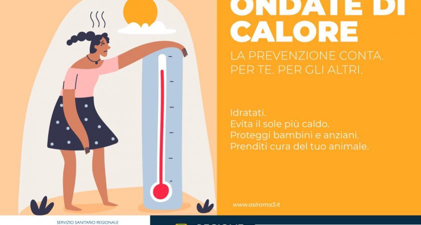 ASL Roma 3; I consigli per affrontare le ondate di calore