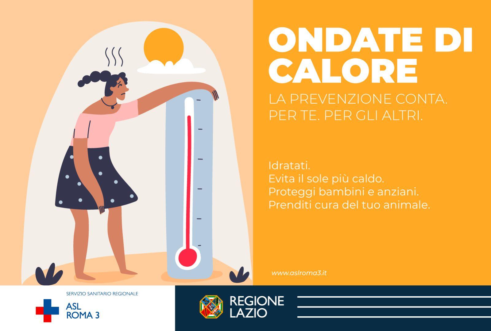 ASL Roma 3; I consigli per affrontare le ondate di calore