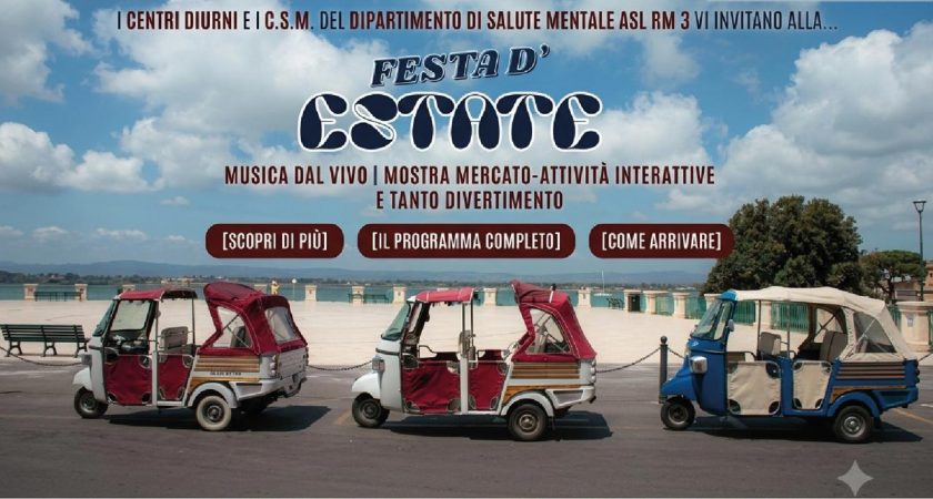 ASL Roma 3, al Parco Tevere Marconi la “Festa d’Estate” dei Centri Diurni e CSM