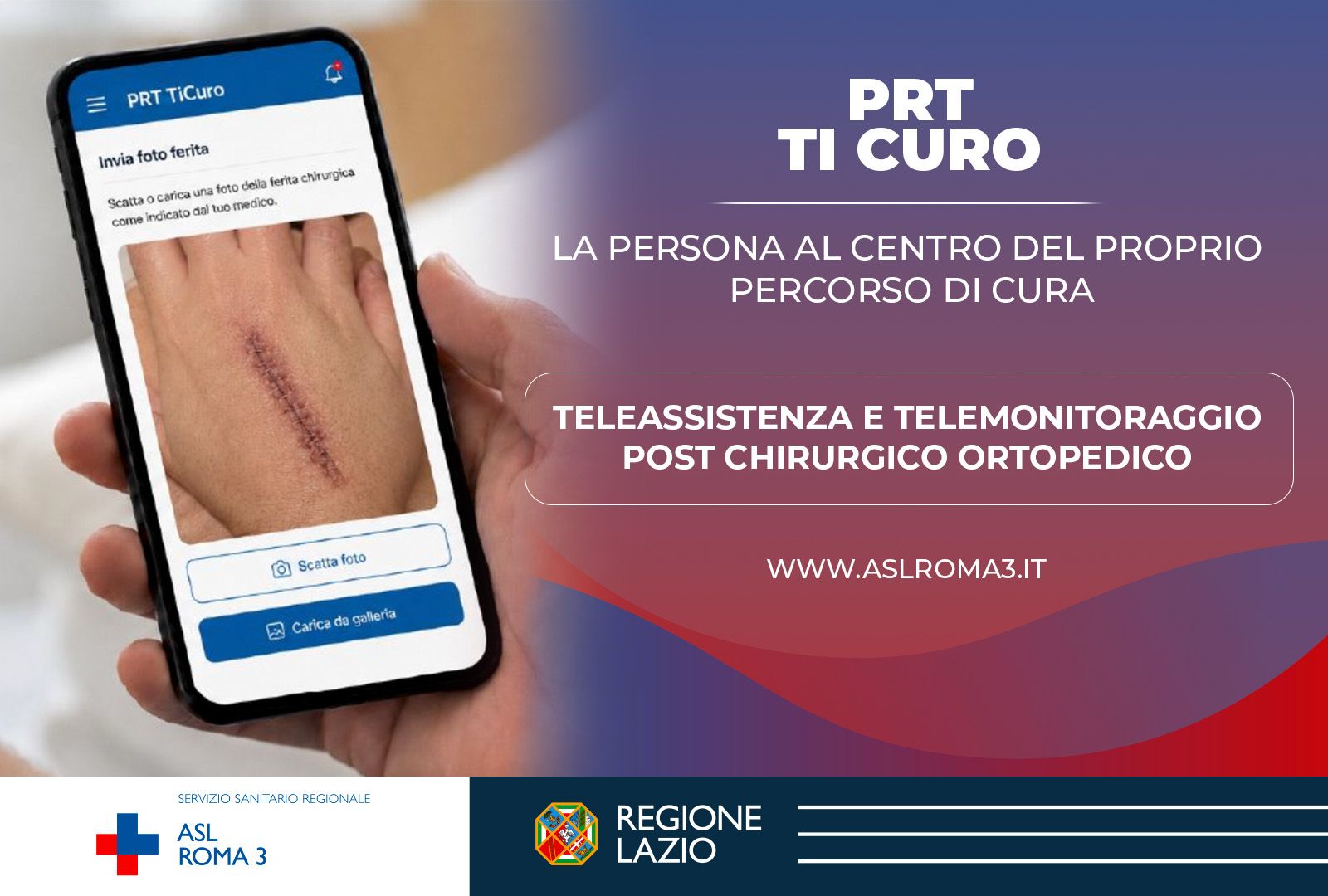 ASL Roma 3, attivo nuovo percorso di teleassistenza e telemonitoraggio per i pazienti operati in ortopedia