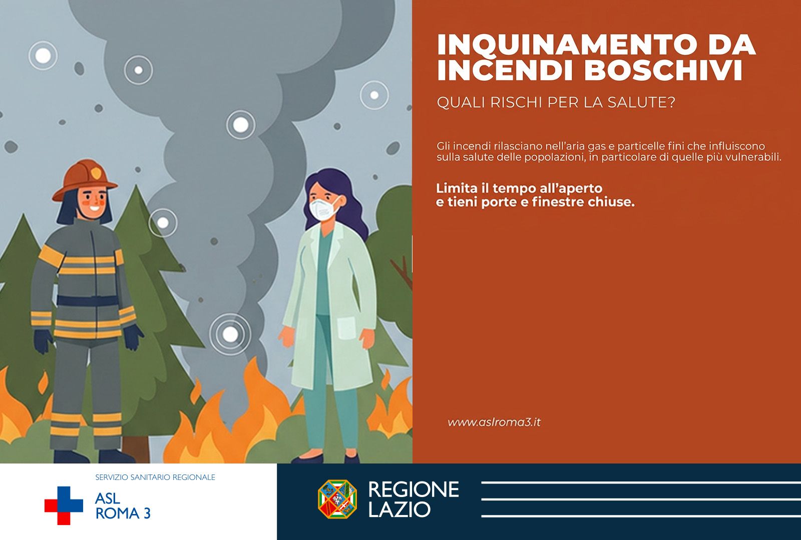 Prevenzione; Inquinamento da incendi boschivi: quali sono i rischi per la salute?