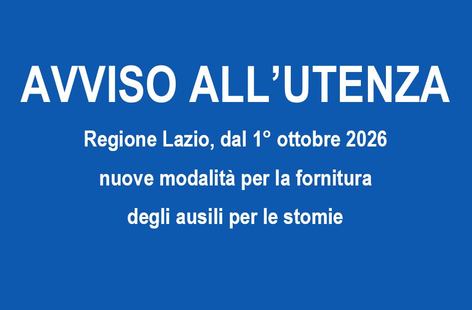 Ausili stomie, dal 1° ottobre nuove modalità per la fornitura