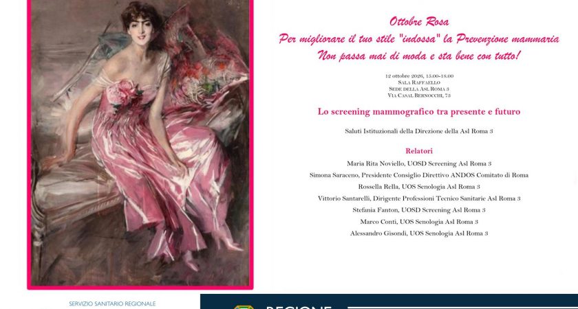 Ottobre Rosa, il 12 ottobre “Lo screening mammografico tra presente e futuro” a Casal Bernocchi