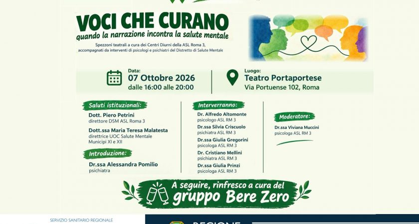 Voci che Curano: la narrazione incontra la salute mentale al Teatro Portaportese
