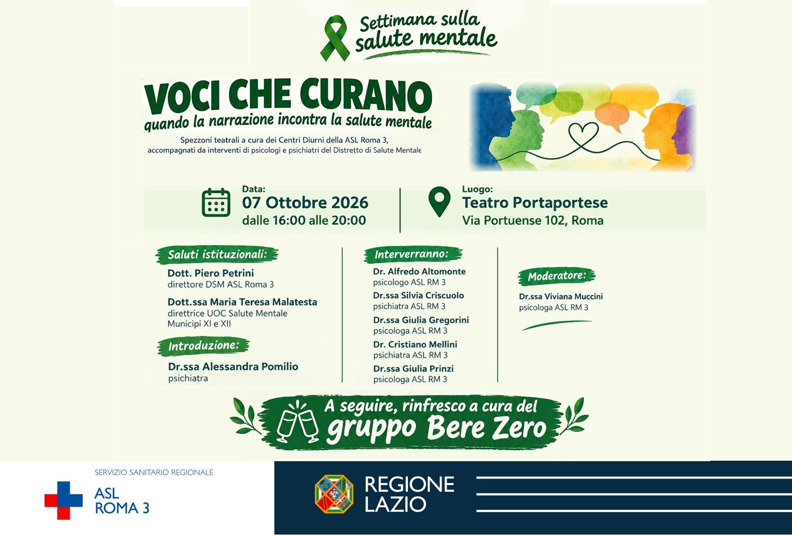 Voci che Curano: la narrazione incontra la salute mentale al Teatro Portaportese