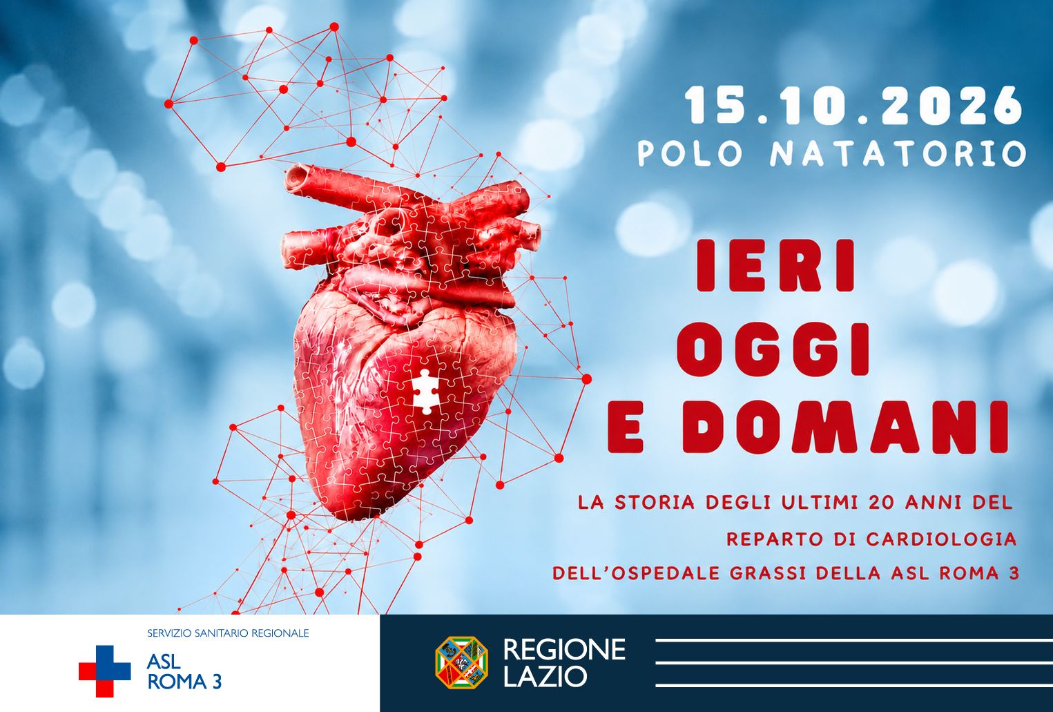 Il 15 ottobre “Ieri, oggi e domani. La storia degli ultimi 20 anni del reparto di cardiologia dell’ospedale Grassi di Ostia”